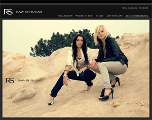 Raw Shhugar website design